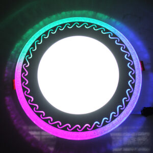 Simple Double Color Commercial Led Ceiling Panel Light With Aluminum Housing