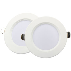 Round Aluminum Plastic Trimless Fire Rated Led Downlight OEM  4000K