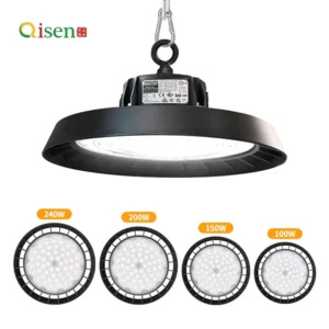 100-277V Dimmable Warehouse 100W 150W 200W 300W 6500K DLC Premium Listed CE RoHS Compliant Industrial UFO Lights