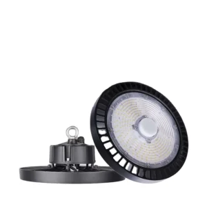 100-300W Black 100 Watt IP65 Foco Industrial UFO for LED High Bay Light for Gym Garage & Warehouse Hi Bay & Sensor Lamp