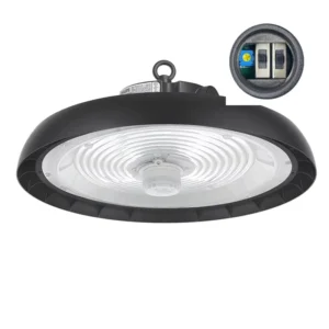 100W 150W 200W High Bay Light Industrial Lamp 3 Power 3CCT UFO High Bay Lamp Supermarket Radar Sensor High Bay Light