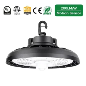 100W 150W 200W UFO High Bay Lamp IP65 Industrial Lighting 3-CCT Adjustable 100-277VAC Round LED High Bay Light