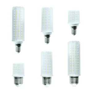 10W 20W 28W LED Light E27 E14 Corn Shadowless Bulb 3000K 4000K 6000K 3 Color Dimming No Flicker 170-265V Plastic Housing