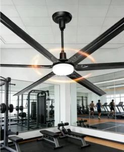 10ft 3m Industrial Ceiling Fan LED Light Remote Control 4 Speed Modern Large Cooling Fan 100% Copper Motor Aluminum Alloy Blade