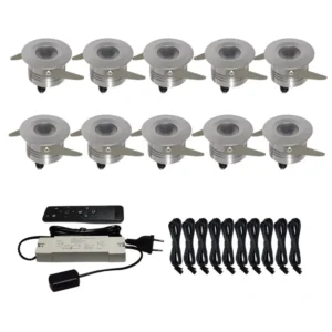 10pcs IP44 DC12V 3W LED Mini Spot LED Downlight Recessed Ceiling Light