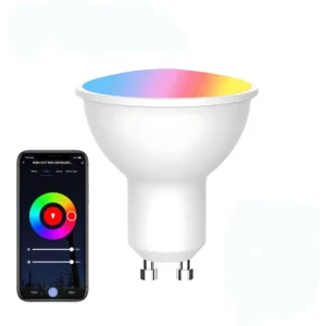 110V 220V Full Color Changing LED Bulb E27 GU10 Music Sync WiFi Remote Control Smart Spotlight