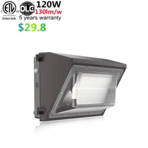 110V Outdoor LED Light Factory Project Wall Lamp 80W 60W Wall Pack LED Light ETL DLC