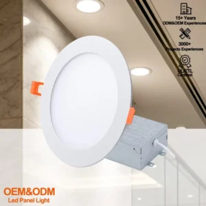 12 Pack ETL 5CCT 4″ 6″ 9W 12W Aluminum IP44 Dimmable Recessed Round Ultra Slim Led Flat Panel Light Home Office Shop
