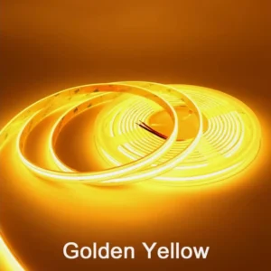 12V 400 LEDs 9W IP65 Silicon Golden COB Strip Light Waterproof Flexible Indoor Outdoor