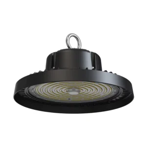 150W UFO LED High Bay Light with IP65 Waterproof Motion Sensor 100-277V ADC12 Aluminum for Warehouse Factory Commercial Malls