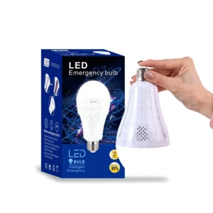 15W & 20W LED emergency household lamp dual battery rechargeable with detachable globe base (B22) B22 type globe