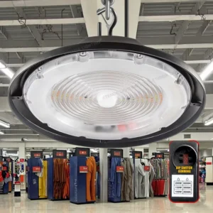 200W UFO High Bay Light for Warehouse IP65 Aluminum Adjustable 3CCT 100W 150W