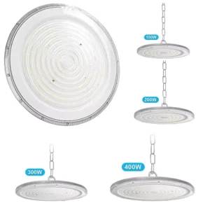220V-240V Super Bright Cold White Industrial Workshop UFO LED High Bay Light 100W 200W 300W 400W