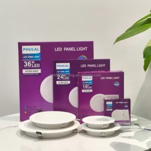 2×2 18w 24w 36w Round Led Cob Dob Slim Surface Flat Panel Light Lighting Panel De Luz Led Ceiling Led Panel Light