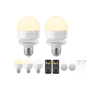 3 Color 7W USB Fast Charging LED Emergency Light Bulb Battery Operated with Removable E27 Base Magnetic Base DC Power Supply