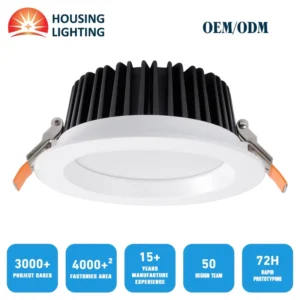 3000K 4000K 6000K Downlight LED Recessed DALI 8W 12W 15W 20W 30W LED COB Downlight with DIP CCT Switch