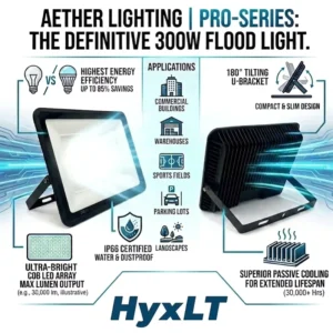 300W LED Sports Floodlight SMD Aluminum LED Floodlight IP66 Waterproof AC 30000lm Outdoor Stadium Light 2-Year Warranty