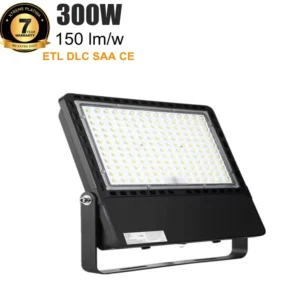 300w EMC ETL SAA CE CB 150lm w 45000lm Ra>80 80*150 Beam Angle Type 3 10KV Thunder proof Module Led Flood Light