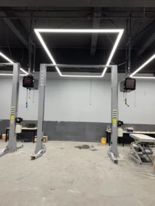 360W Workshop LED Light Linear Recessed High Bay Car Repairing Light Working Industrial Lighting