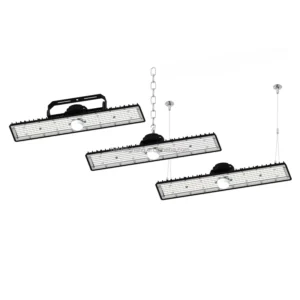 3CCT 250W LED Industrial High Bay Light 3000 6500K 2 in 1 Sensor Linear Workshop Light for Factory and Garage