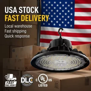 3CCT IP65 Pendant Hi Bay Fixture Industrial Waterproof 100W-240W Highbay LED UFO High Bay Light For Warehouse