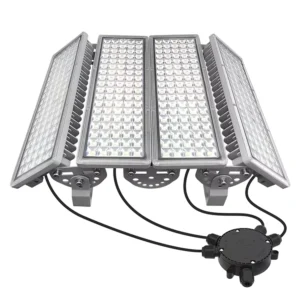 400W LED Flood Light 56000LM 6500K Cool White IP67 Waterproof Outdoor Floodlight 4 Adjustable Heads for Stadium Backyard