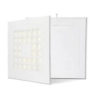 40W Square Flat Backlit LED Grid Panel Light 600×600 Grille Backlight for Commercial Lighting