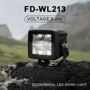 40W Square LED Work Light IP67 Waterproof Spot Beam Offroad Driving Lamp Die-cast Aluminum Housing For Truck SUV ATV