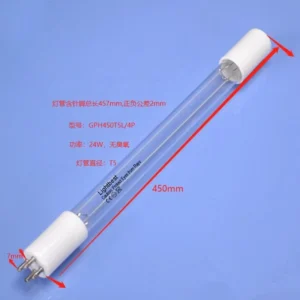 450mm T5 22W Smart Public Elevator UV Sterilizer Light 254nm Quartz Tube Office Home Germicidal Lamp