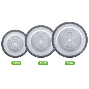 5 Years Warranty High Bay Lights 100w 150w 200w 250w IP65 Power Adjustable Warehouse Led UFO High Bay Lights