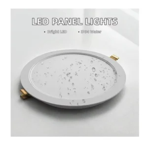 5W to 30W ERP Plastic LED Panel Light Downlights for Bathroom Flat Ceilings IP54 Industrial DOB Round Design Dimmable