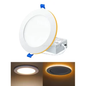 6 Inch 12W Recessed Slim Junction Box Round LED Flat LED Panel Light Ceiling Light With Nightlight