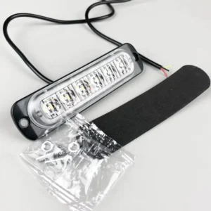 6 LED Emergency Warning Strobe Lights Deck Grille LED Strobe Lights Car Truck 12V 24V Boat Side Maker Light