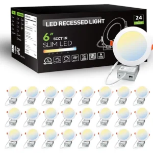 6-inch 24PACK RGB 120V 13W WiFi Smart LED Recessed Downlight DIY for Residential Commercial Indoor Ceiling Light