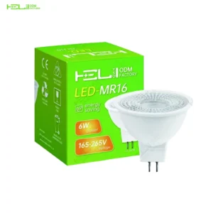 6W 540LM Spotlight LED MR16 Minimalist Residential Remote Control 38 Degree Beam Angle 6000K Bulb