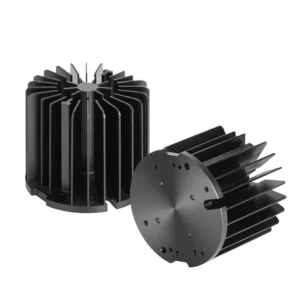 74mm Round Aluminum Pin Fin Heat Sink for LED Driver 15-30W Cooling