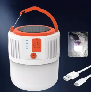 80000LM Solar Lantern Light 5 Modes USB Solar Portable Tent Lamp Outdoor Night LED Bulb Lamps Market Emergency Camping Light