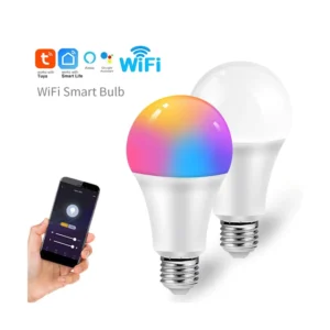 9W 12W 15W Smart Color Change Light RGB Bulb Connect With WiFi Bluetooth E27 Base RGB Smart LED Color Light Bulb