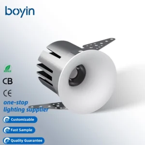 9W 65mm IP20 DT6 DALI LED Spot Ceiling Downlights Round Ceiling Bathroom 9W CCT Low Profile Recessed