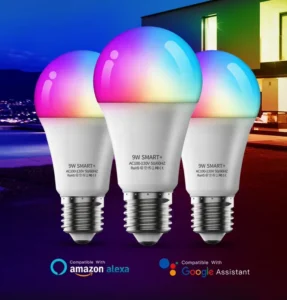 9W E27 E26 7W Lamp Remote Colourful RGB Light Dimmable Alexa Bombilla Foco Inteligente WiFi LED Smart Bulb Smart Light Smart LED