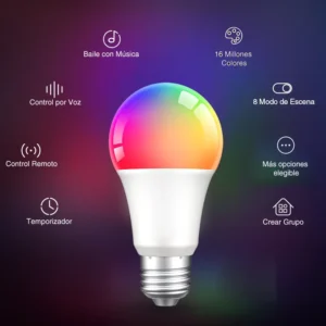 9w bluetooth Mesh Beacon Led Light and 15W Tuya Blue Tooth Smart App Bulbs and Remote Control Rgb Rgbcct Dimmable E27 Lighting
