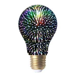 A19 3D Firework LED Globe Bulbs E27 SMD Glass 4100K Neutral White Residential Decorative Holiday DC RoHS