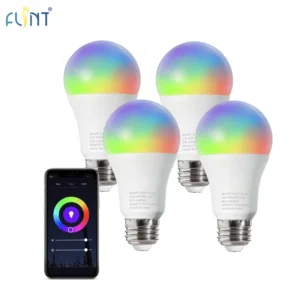A19 9W 120V 800lm Smart LED Bulb RGB CCT 2700K 6500K WiFi Tuya APP Control Dimmable Color Changing E26 Bulb