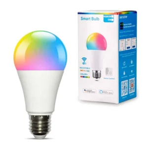 A19 A21 E26 E27 Base RGB CW Dimmable Tuya App WiFi Control Smart LED Bulb