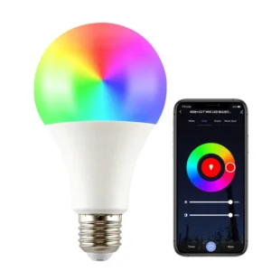 A21 E27 Smart Life Tuya APP Control Dimming RGB+CCT LED Color Changing 15W Light Smart Bulb Wifi