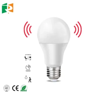 A60 A19 12W LED Radar Motion Sensor Bulb Light Control Sensor E27
