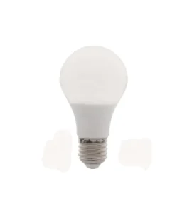 A60 LED Bulb 12W E27/B22 High Luminous 1020lm PC Indoor Lamp for Home & Hotel Lighting