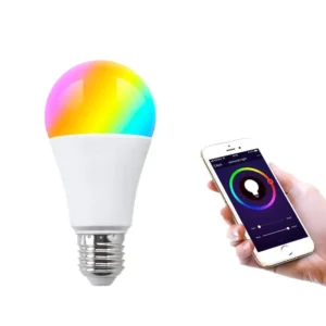 AC 85 265V Tuya Smart Mini RGBCW LED WiFi Bulb APP Control 2700K 6500K Color Temp Plastic Dimmable E27 Base Residential Use