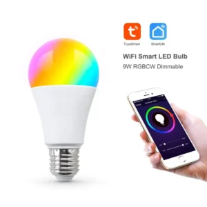 AC 85-265V Tuya Smart Mini RGBCW LED WiFi Smart Bulb E27 Base Residential Use PST-WFA19