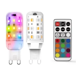 AC100-240V RGB Warm White 3000K G9 Smart LED Bulb with IR Remote Controller WiFi Switch Mode Power Supply AC